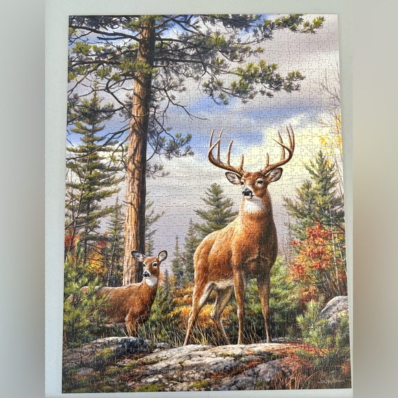 Buffalo Games Standing Proud 1000 pc Puzzle Buck Deer Complete - Picture 4 of 9